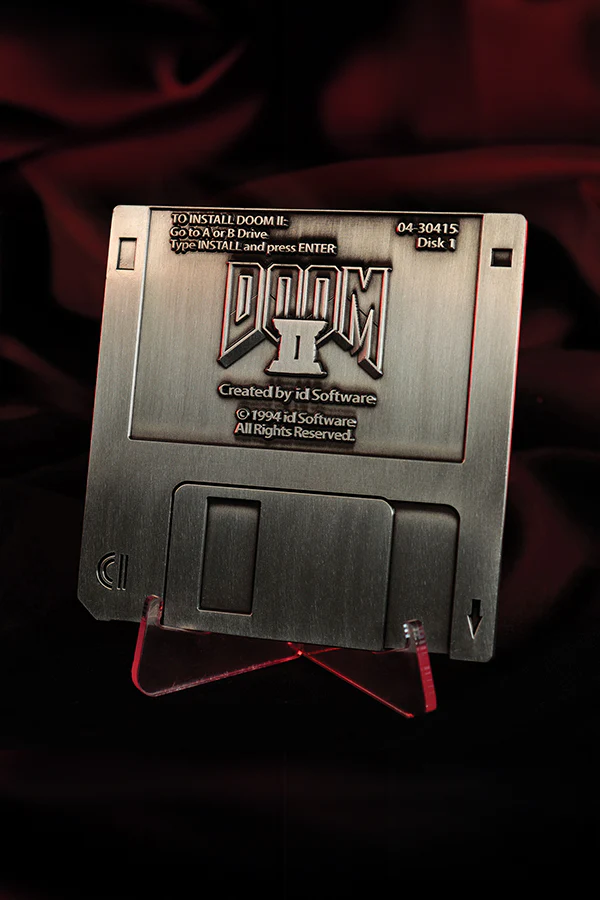 DOOM 2 Commemorative Floppy Disk (Antique Silver Edition) - Image 2