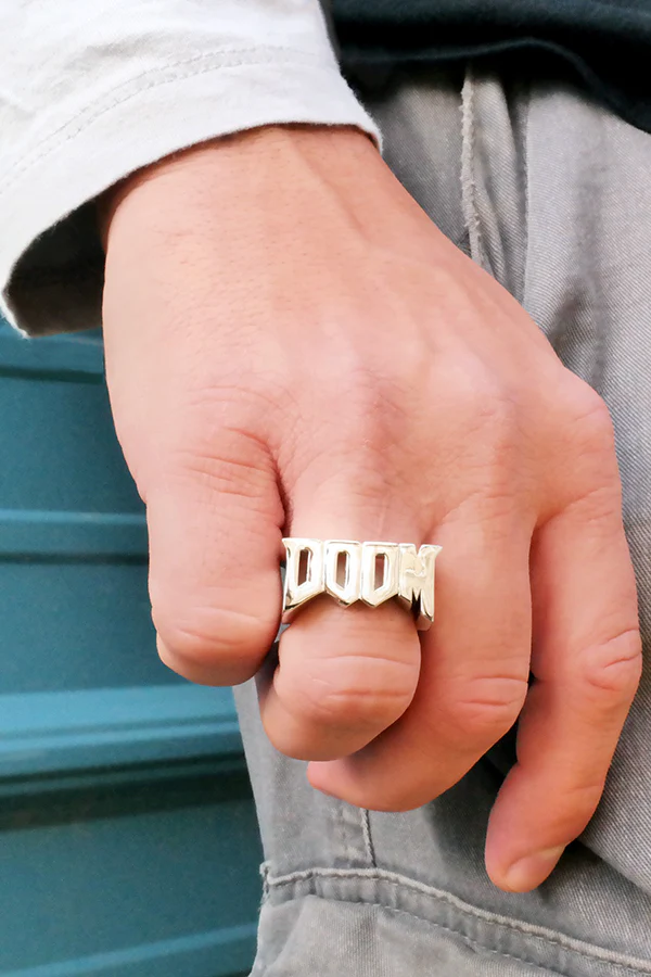 DOOM Classic Logo Metal Ring - Image 2