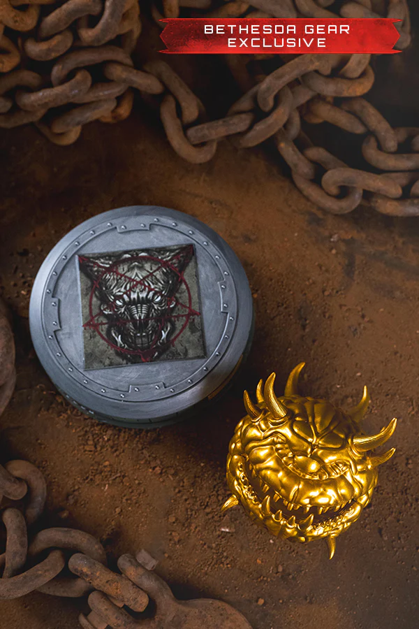 DOOM (1993) Floating Golden Cacodemon Figurine (Bethesda Gear Exclusive) - Image 12