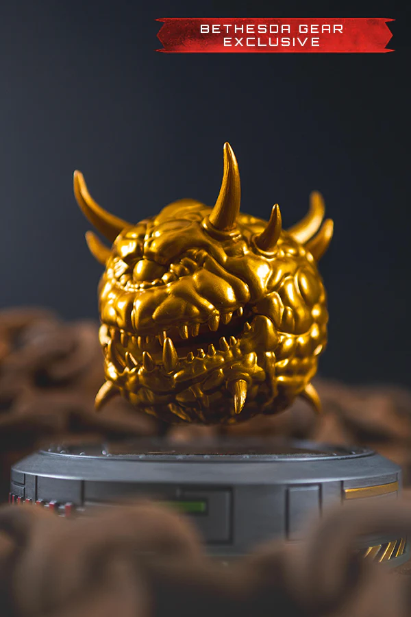 DOOM (1993) Floating Golden Cacodemon Figurine (Bethesda Gear Exclusive) - Image 14