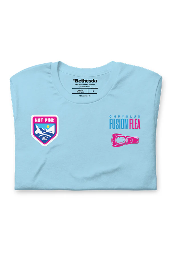 Fallout Hot Pink Fusion Flea Tee - Image 6