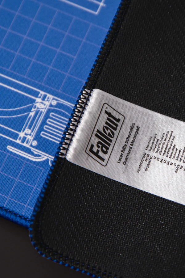 Fallout Laser Rifle Schematics Oversized Mouse Pad - Image 10