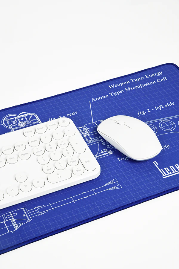 Fallout Laser Rifle Schematics Oversized Mouse Pad - Image 17