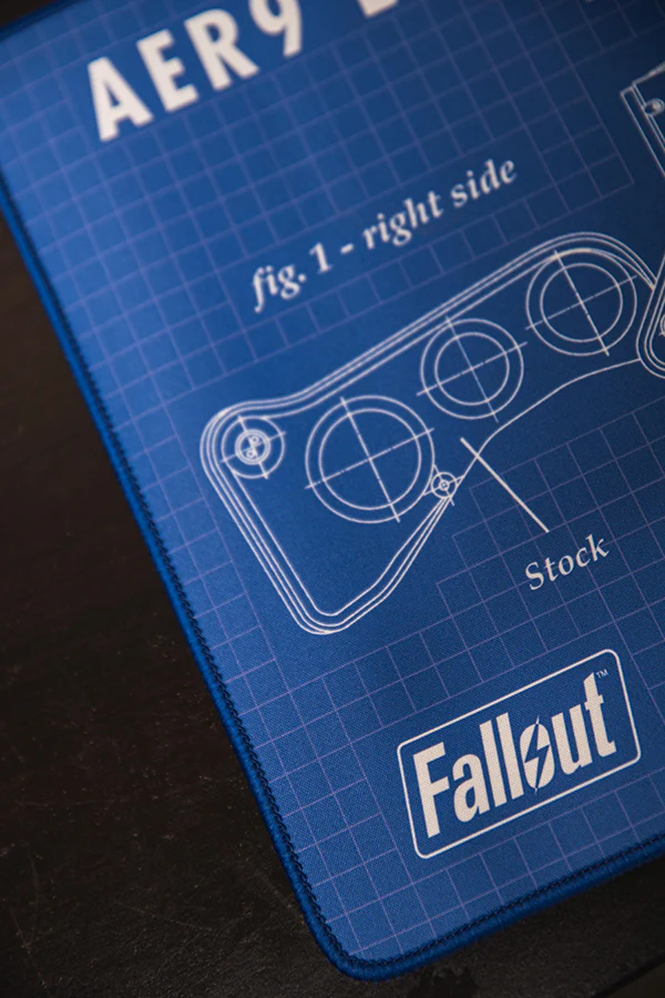 Fallout Laser Rifle Schematics Oversized Mouse Pad - Image 8