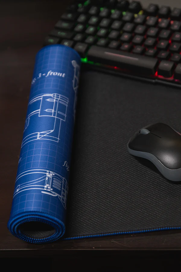 Fallout Laser Rifle Schematics Oversized Mouse Pad - Image 9
