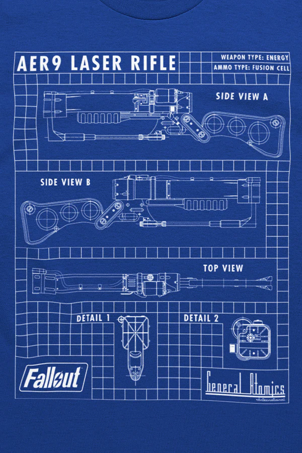 Fallout Laser Rifle Schematics Tee - Image 5