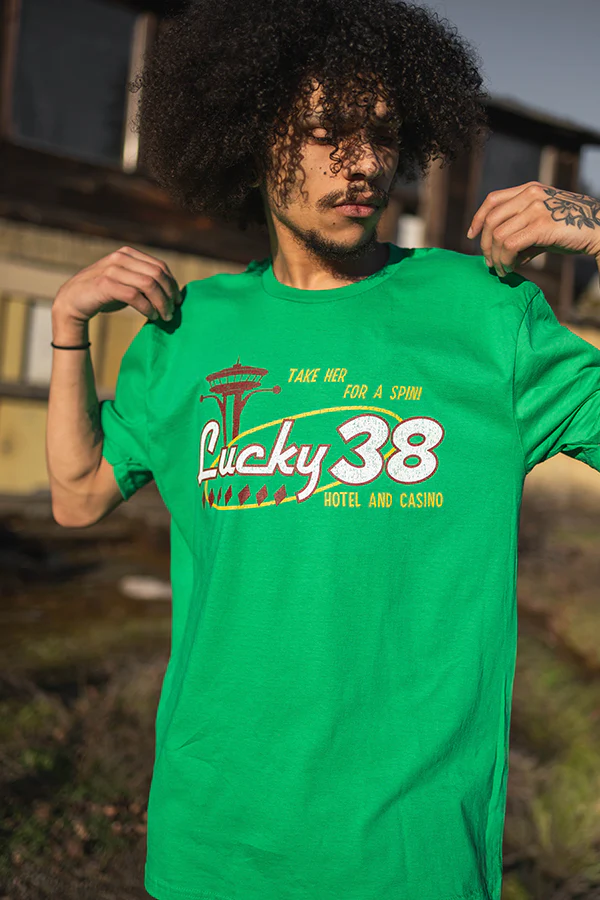 Fallout New Vegas Lucky 38 Casino Tee - Image 4