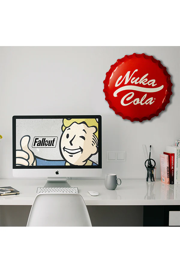 Fallout Nuka-Cola Bottle Cap Tin Sign - Image 2