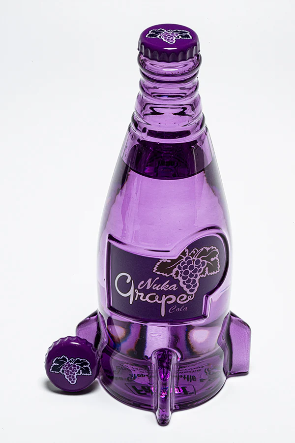 Fallout Nuka Grape Glass Bottle & Caps - Image 4