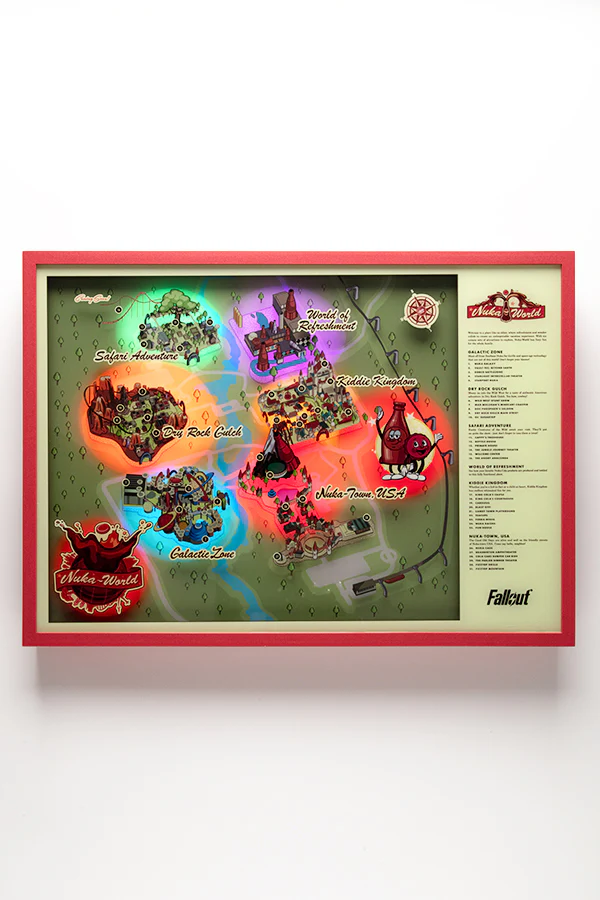 Fallout Nuka-World Map Light-Up Shadowbox - Image 3