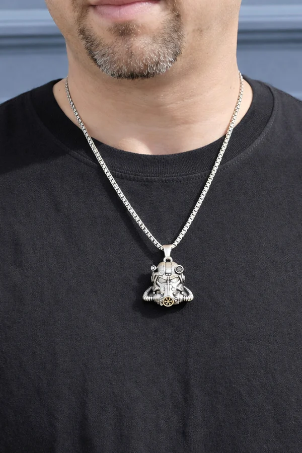 Fallout T-60 Helmet Pendant Necklace - Image 8