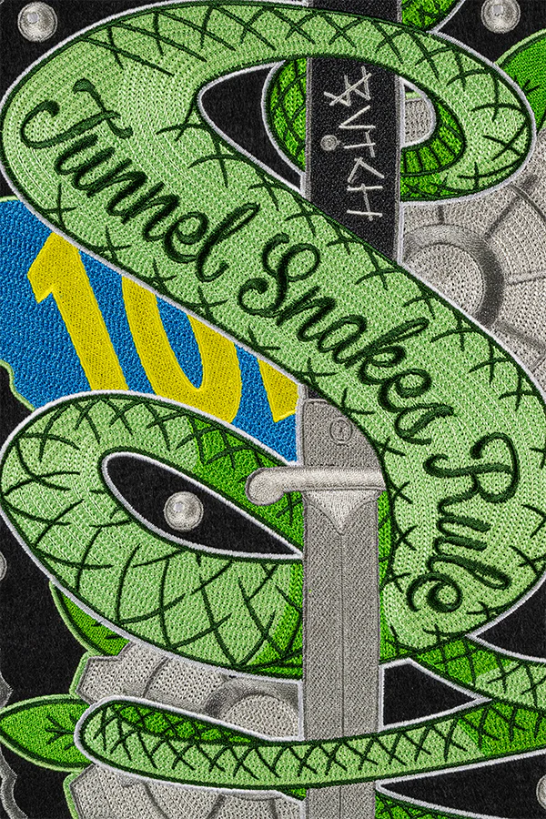 Fallout Tunnel Snakes Rule Chain Stitch Patch - Image 4