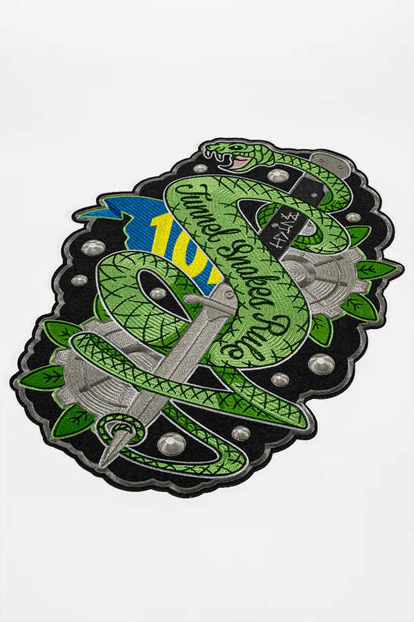 Fallout Tunnel Snakes Rule Chain Stitch Patch - Image 6