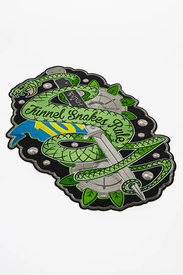Fallout Tunnel Snakes Rule Chain Stitch Patch - Image 7