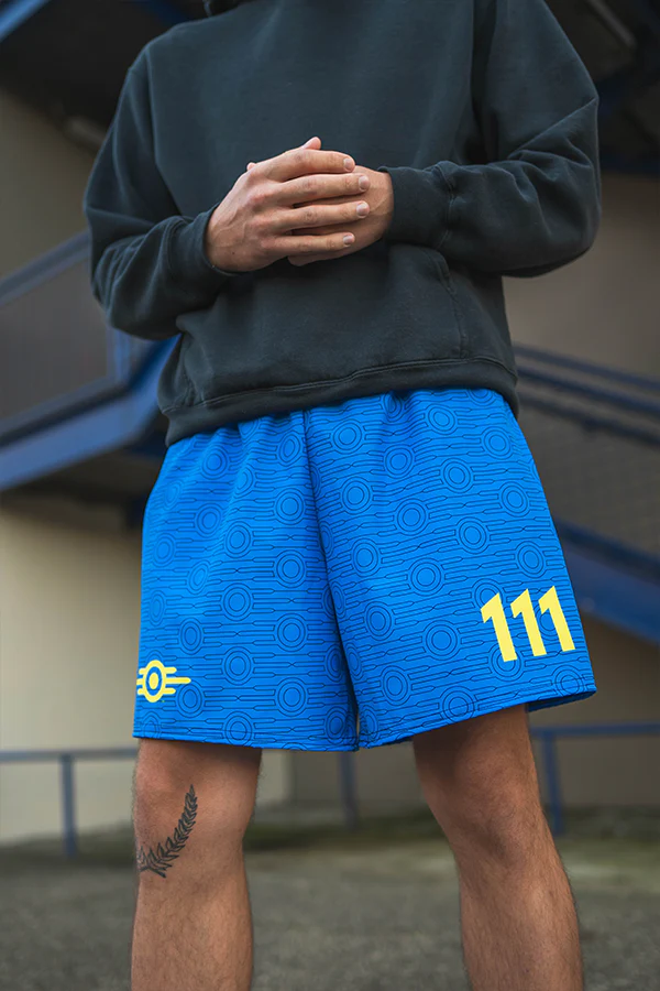 Fallout Vault 111 Athletic Shorts - Image 7