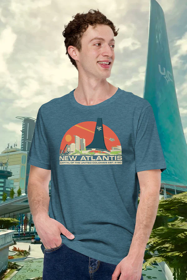 Starfield Visit New Atlantis Tee - Image 2