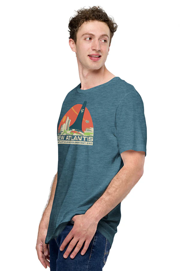 Starfield Visit New Atlantis Tee - Image 4