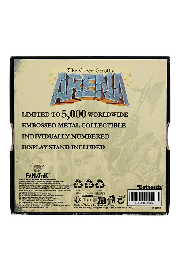 The Elder Scrolls Arena Commemorative Floppy Disk (Antique Silver Edition) - Image 8