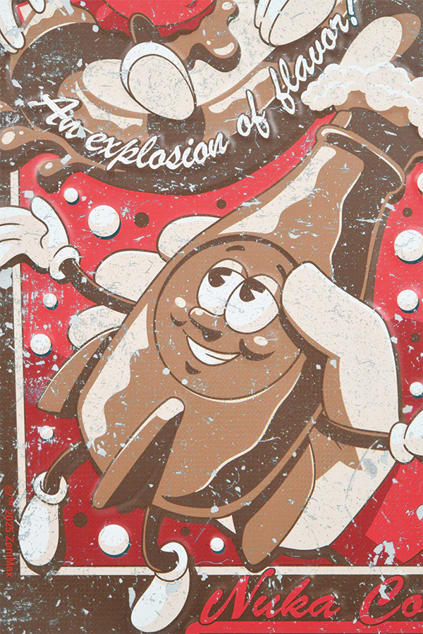 Fallout Nuka-Cola Vintage Ad Metal Sign - Image 6
